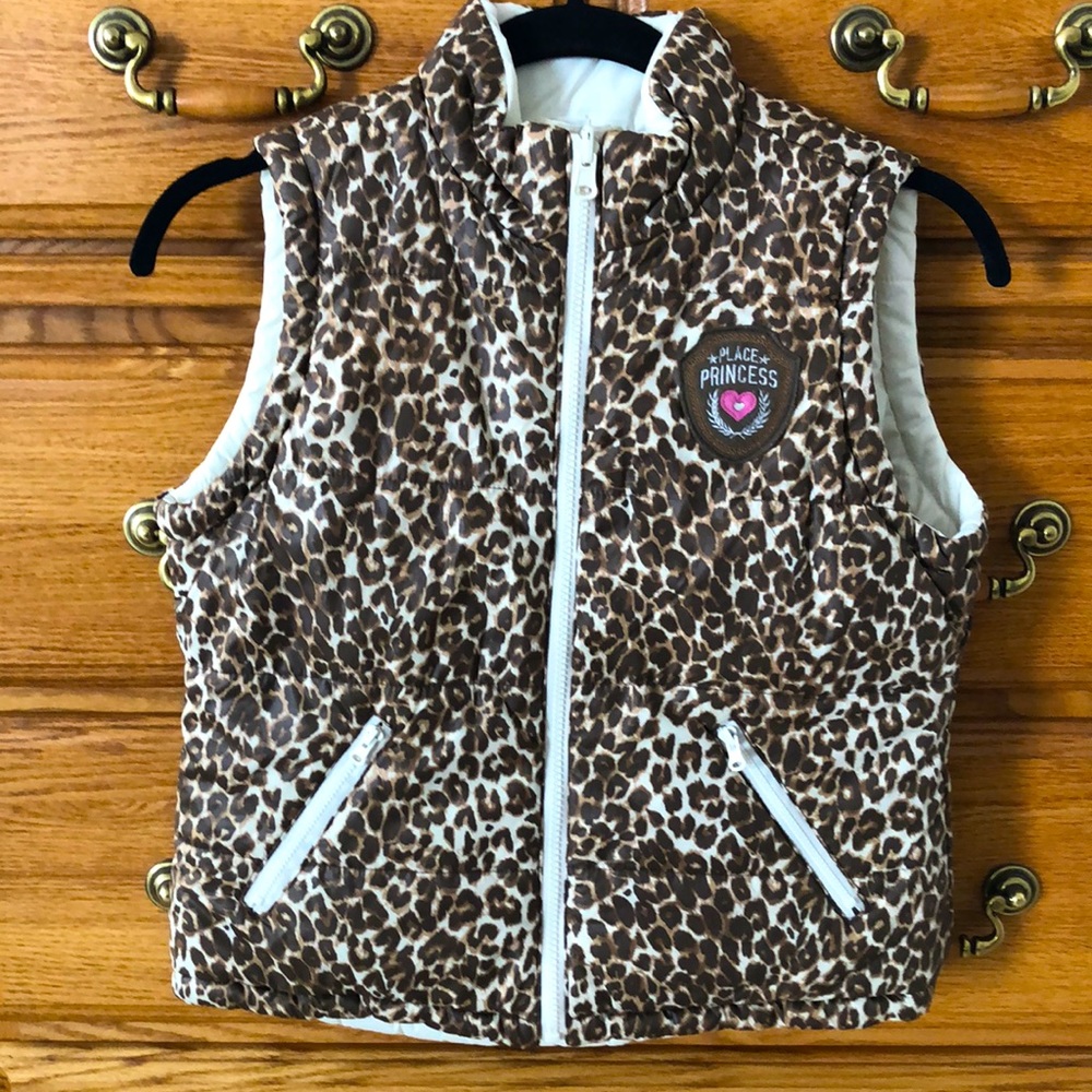 Animal Print Reversible Insulated Vest